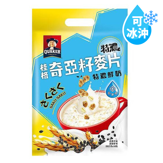 桂格奇亞籽麥片-特濃鮮奶 28g*10入