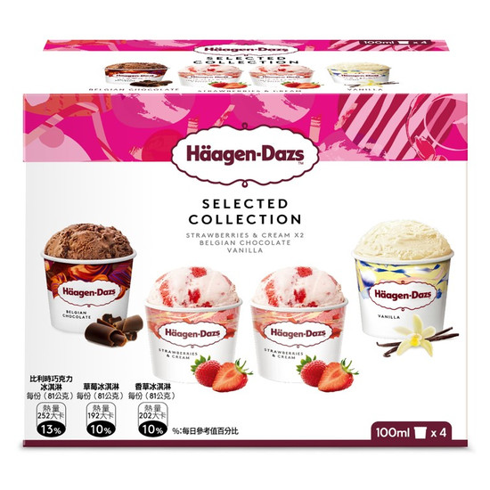 Haagen-Dazs臻選迷你杯四入組 400ml