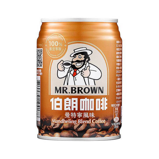 伯朗咖啡曼特寧風味 240ml