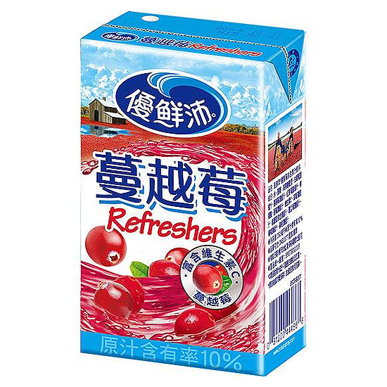 維他露優鮮沛蔓越莓綜合果汁 250mlx6入