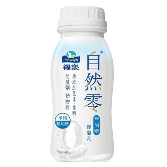 福樂自然零無加糖優酪乳 210ml