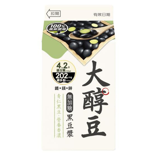 大醇豆無加糖黑豆漿 375ml