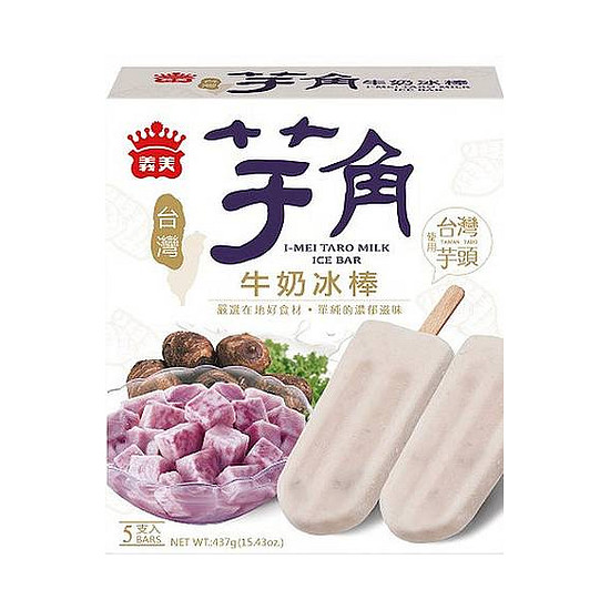 義美台灣芋角牛奶冰棒 87.5gx5入