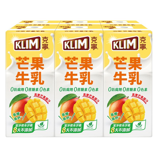 克寧芒果牛乳 198ml*6入