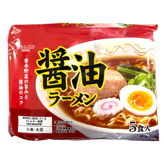 生活良好醬油拉麵 87g*5入