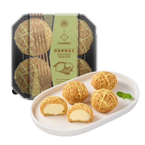 檸檬糖霜菠蘿泡芙 4入/128g
