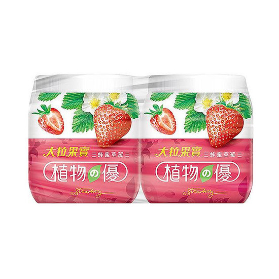 植物的優蜂蜜草莓優格 200g*2入