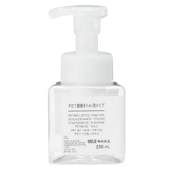 無印良品PET慕斯瓶/透明 250ml