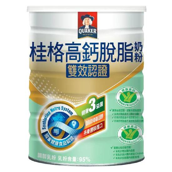 桂格高鈣脫脂奶粉-雙效認證 1500g