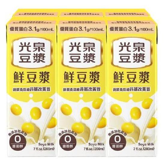 光泉鮮豆漿 200ml*6入