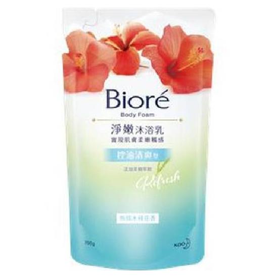 Biore淨嫩沐浴乳補充包控油清爽型-熱情木槿花香 700g