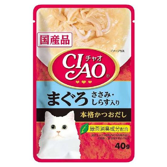 CIAO貓用餐包-鮪魚&amp;吻仔魚 40g 40g
