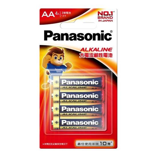Panasonic鹼性電池-AA3號 4入