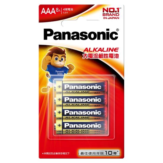 Panasonic鹼性電池-AAA4號 8入