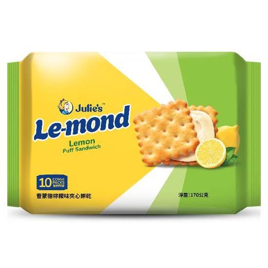 雷蒙德檸檬味夾心餅乾 170g(10包)